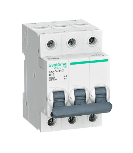 City9 Set 3P 16А 6kA 400В B (C9F16316) Автоматический выключатель