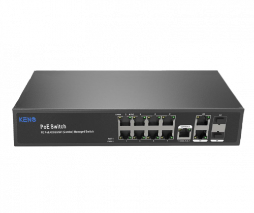 KN-SW802SFP/M2 Коммутатор с питанием по PoE