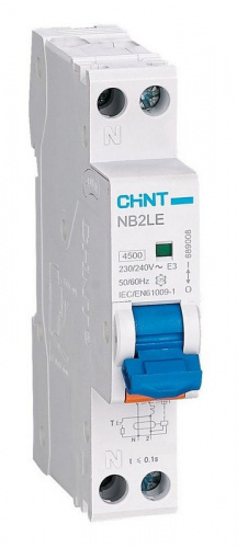 NB2LE (R) 1п+N C 10А 30мА 1мод. электронный тип AC 6кА CHINT (689001) Автоматический выключатель дифференциального тока NB2LE (R) 1п+N C 10А 30мА 1мод. электронный тип AC 6кА CHINT (689001) Автоматический выключатель дифференциального тока