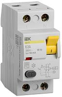 ВД1-63 2Р 63А 100мА (MDV10-2-063-100) Выключатель дифференциального тока