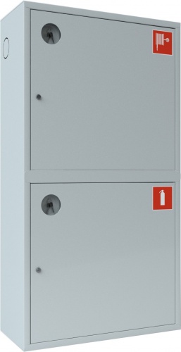 Ш-ПК-О-003НЗБ (ПК-320НЗБ) Шкаф пожарный навесной закрытый белый