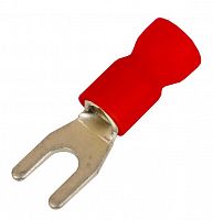 Наконечник вилочный НВИ 0,25-1,5 М5 (D5,3мм) (100 шт) (2A15P-EE-PVC) Наконечник вилочный с изолированным фланцем ПВХ