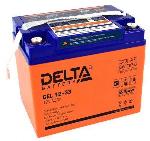 Delta GEL 12-33 Аккумулятор герметичный свинцово-кислотный Delta GEL 12-33 Аккумулятор герметичный свинцово-кислотный