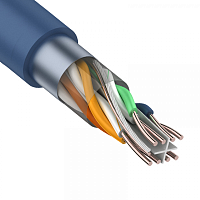 F/UTP, CAT 6, PVC, 4PR, 23AWG, INDOOR, SOLID, синий, 305 м, REXANT (01-0147) Кабель «витая пара» (LAN) для структурированных систем связи