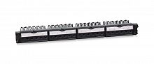 PL-24-KJ-RJ45-Cat.6a-180T (11832c) Патч-панель 19" (1U), 24 порта RJ-45, категория 6a, с задним кабельным организатором