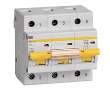 ВА47-100 3P D 6А 10кА KARAT (MVA40-3-006-D)