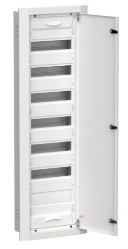 Корпус металлический встраиваемый TITAN 5 ЩРв-84 (1х84) 1130х365х130 IP31 одна дверь белый (TI5-50-V-084-31) Щит модульный