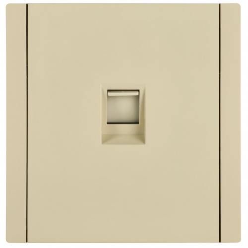 FORTE&PIANO Розетка компьютерная RJ45 кат.5E FP432 скрытой установки ваниль (FP-K10-1-K10) фото 2
