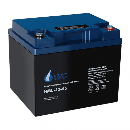 HML-12-45 Аккумулятор герметичный свинцово-кислотный HML-12-45 Аккумулятор герметичный свинцово-кислотный