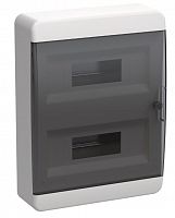 Корпус пластиковый TEKFOR ЩРН-П-24 IP41 черная прозрачная дверь (TF5-KP12-N-24-41-K01-K03)