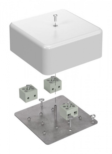 Коробка огнестойкая 103х103х45 (латунь) (40-0470-FR6.0-6-Е60) Коробка огнестойкая для открытой установки