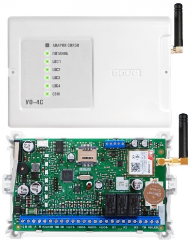 УО-4С исп.02 Устройство оконечное системы передачи извещений по каналам сотовой связи GSM