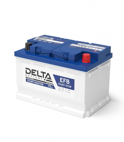 DELTA START MASTER 75 Ah EFB Аккумулятор автомобильный герметичный свинцово-кислотный