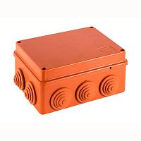 Коробка JBS150 150х110х70, 10 вых., 10P (0,15...2,5мм²) (43089HF) Коробка монтажная, огнестойкая, без галогена