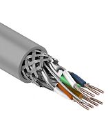 S/FTP, CAT 7, PVC, 4PR, 23AWG, INDOOR, SOLID, серый, 305 м, REXANT (01-0542) Кабель «витая пара» (LAN) для структурированных систем связи