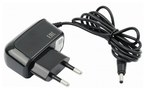 Блок питания 9V, 1A Г-образный черный