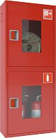 Ш-ПК-О-003НОК (ПК-320НОК) лев. Шкаф пожарный навесной со стеклом красный