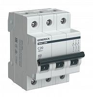 GENERICA ВА47-29М 3P C 20А 4,5кА (MVA21-3-020-C-G) Автоматический выключатель