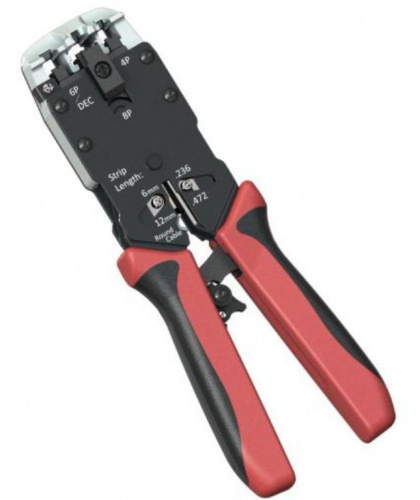 HT-3008AR Инструмент обжимной с храповым механизмом для RJ-11 (4P4C), RJ-12 (6P6C), RJ-45 (8P8C), 4P4C, 4P2C HT-3008AR Инструмент обжимной с храповым механизмом для RJ-11 (4P4C), RJ-12 (6P6C), RJ-45 (8P8C), 4P4C, 4P2C