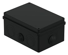 Коробка JBS210 210х150х100, 8 вых., IP55, черная (44016BL-1) Коробка монтажная