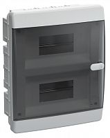 Корпус пластиковый UNION Compact ЩРВ-П-18 IP41 скрытой установки черная прозрачная дверь (UIC-KP12-V-18-41-K01)