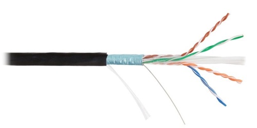 F/UTP 4pair, Cat6, Solid, Out, PE (NKL 4740B-BK) Кабель «витая пара» (LAN) для структурированных систем связи