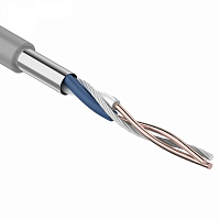 F/UTP, CAT 5e, PVC, 1PR, 24AWG, INDOOR, SOLID, серый, 305м, REXANT (01-0120)