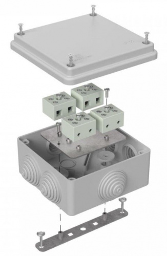 Коробка огнестойкая для о/п 100х100х50 (40-0300-7035-FR6.0-8) Коробка огнестойкая