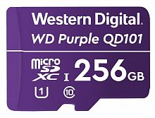 MicroSDHC 256ГБ, Class 10 UHS 1 (WDD256G1P0C) Карта памяти WD Purple SC QD101 Ultra Endurance