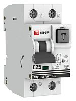 АВДТ-63 25А 30мА C A 6кА PROxima (DA63-25-30) Автоматический выключатель дифференциального тока