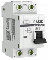 АД-12 1P+N 63А C 30мА АС 4,5кА BASIC (DA12-63-30-bas) Дифференциальный автоматический выключатель