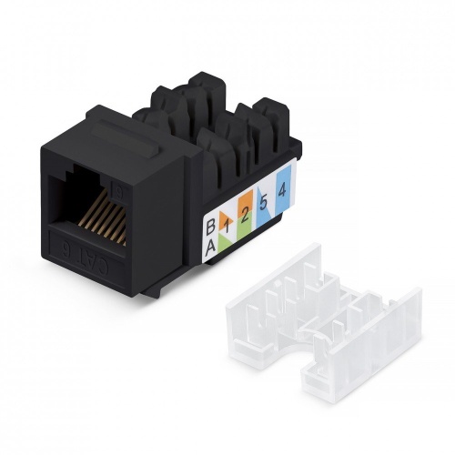 WR-KJ-RJ45-C5E-90-SW-BK Вставка Keystone Jack RJ-45