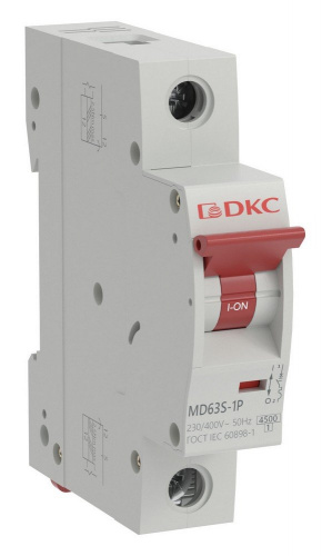 YON max MD63S 1P 50А 4,5кА C (MD63S-1PC50) Автоматический выключатель YON max MD63S 1P 50А 4,5кА C (MD63S-1PC50) Автоматический выключатель