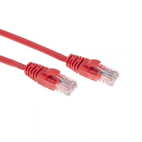 Патч-корд U/UTP, CAT 5e, RJ45-RJ45, 26AWG, LSZH, красный, 0,3м REXANT (02-0103-03) Патч-корд медный