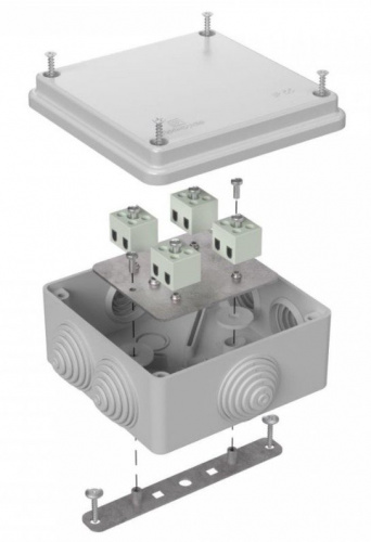 Коробка огнестойкая для о/п 100х100х50 (40-0300-7035-FR2.5-8) Коробка огнестойкая