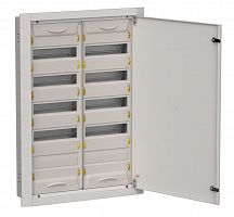 Корпус металлический встраиваемый TITAN 5 ЩРв-120 (2х60) 880х625х130 IP31 одна дверь серый (TI5-50-V-2х060-31-7035)