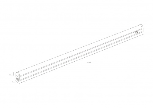 LLED-01-16W-4000-W 16Вт 4000K L1174мм (Б0017428) Светильник фото 3