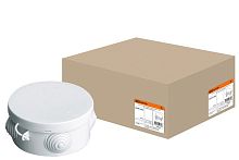 Коробка ОП D85х40мм, крышка, IP54, 4вх. (SQ1401-0502) Распаячная коробка