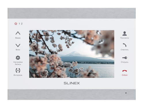 SL-07MHD (серебро+белый) Монитор домофона цветной с функцией «свободные руки»