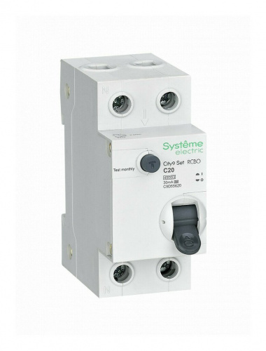 City9 Set 1P+N С 20А 4.5kA 30мА A 230В (C9D55620) Автоматический выключатель дифференциального тока City9 Set 1P+N С 20А 4.5kA 30мА A 230В (C9D55620) Автоматический выключатель дифференциального тока