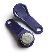 DS1961S (синий) Ключ электронный Touch Memory с держателем