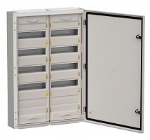 Корпус металлический TITAN 5 ЩРн-120 (2х60) 835х570х140 IP54 одна дверь серый (TI5-50-N-2х060-54-7035)