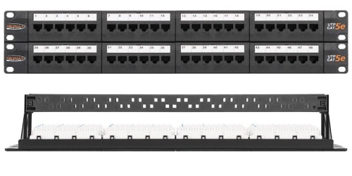 NMC-RP48UD2-2U-BK Патч-панель 19"