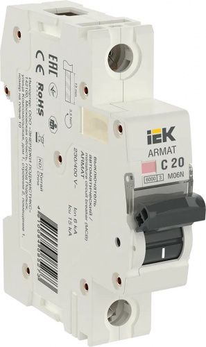 M06N 1P C 20А 6кА ARMAT (AR-M06N-1-C020) Автоматический выключатель
