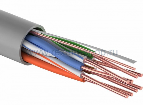 U/UTP 4PR, 24AWG, CAT5e, PVC, 100м PROconnect (01-0052-100) Кабель «витая пара» (LAN) для структурированных систем связи