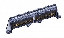 Шина N "ноль" в комбинированном DIN-изоляторе "Стойка" 8х12-(8+8)-Ч TEKFOR (TF-NN20-88-DP-K02)