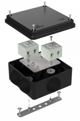Коробка огнестойкая для о/п 100х100х50 (40-0300-9005-FR2.5-6) Коробка огнестойкая