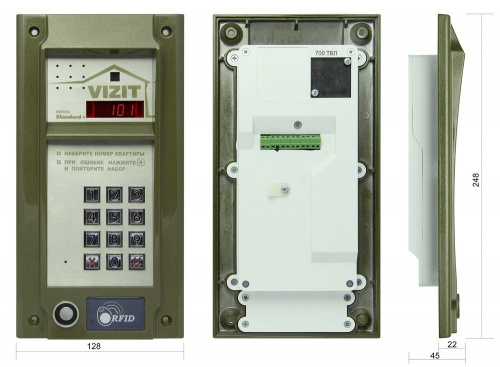 БВД-N101RTCP Вызывная панель цветная