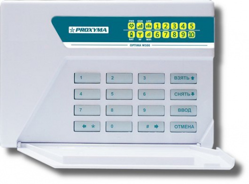 W500BL Optima Объектовый прибор с встроенными GSM, РПП БРИЗ и Ладога-РК и проводными шлейфами W500BL Optima Объектовый прибор с встроенными GSM, РПП БРИЗ и Ладога-РК и проводными шлейфами