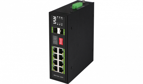 RVi-1NSIM8GP-2S Коммутатор с питанием по PoE